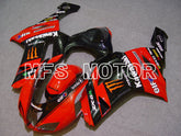 Kawasaki NINJA ZX6R 2007-2008 Injection ABS Fairing - Monster - Black Red - MFS5764